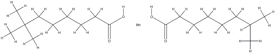 (isononanoato-O)(neodecanoato-O)manganese 化学構造式