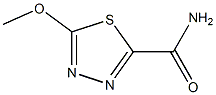 1,3,4-Thiadiazole-2-carboxamide,5-methoxy-(9CI) Struktur