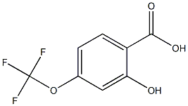 2-羟基-4-三氟甲氧基苯甲酸 结构式