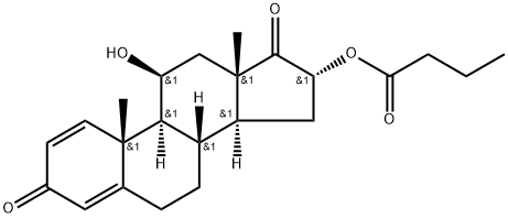 雄激素受体(11 -环,16-丁烷氧基-雄甾烷-1,4-二烯-3,17-二酮),85234-64-6,结构式