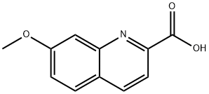 2-Quinolinecarboxylicacid,7-methoxy-(9CI), 852402-71-2, 结构式