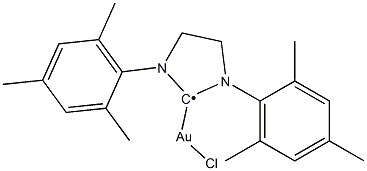 Chloro[1,3-bis(2,4,6-trimethylphenyl)-4,5-dihydroimidazol-2-ylidene]gold(I)|氯[1,3-双(2,4,6-三甲基苯基)-4,5-二氢咪唑-2-亚基]金(I)