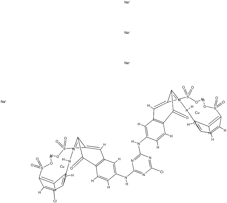 85269-52-9 [M-[7-[[4-氯-6-[[6-[(3-氯-2-羟基-5-磺苯基)偶氮]-5-羟基-7-磺基-2-萘基]氨基]-1,3,5-三嗪-2-基]氨基]-4-羟基-3-[(2-羟基-5-磺苯基)偶氮]-2-萘磺酰]]二铜酸四钠