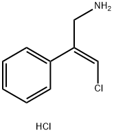 3-クロロ-2-フェニルプロプ-2-エン-1-アミン塩酸塩 化学構造式