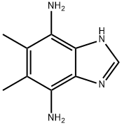 5,6-二甲基-1H-苯并[D]咪唑-4,7-二胺,85311-39-3,结构式