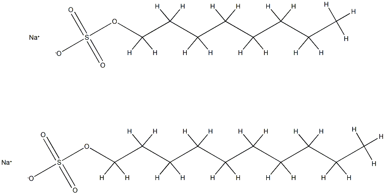 C8-10 烷基硫酸钠,85338-42-7,结构式