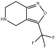 3-三氟甲基-4,5,6,7-四氢异恶唑并[4,3-C]吡啶, 853784-19-7, 结构式