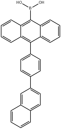 9-[1-(2-萘基)苯基-4-YL]-10-硼酸蒽, 853945-48-9, 结构式
