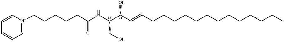 D-ERYTHRO-2-N-[6'-(1"-PYRIDINIUM)-HEXANOYL]-SPHINGOSINE BROMIDE;C6-PYRIDINIUM-CERAMIDE,853992-70-8,结构式