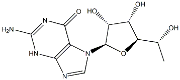 7-(6'-deoxy-beta-D-allofuranosyl)guanine|