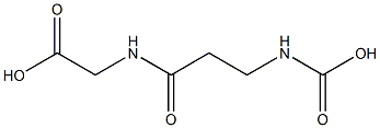 Glycine,  N-(N-carboxy--bta--alanyl)-  (5CI) Structure