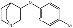 3-[(5-bromopyridin-2-yl)oxy]quinuclidine,855302-57-7,结构式