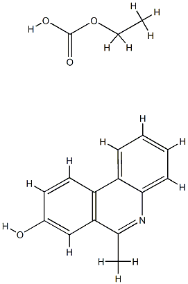 8-Phenanthridinol,  6-methyl-,  ethyl  carbonate  (5CI) Structure