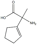 1-Cyclopentene-1-aceticacid,alpha-amino-alpha-methyl-(9CI),85564-12-1,结构式