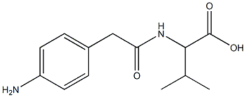 Phenaceturic  acid,  p-amino--alpha--isopropyl-  (5CI) 结构式