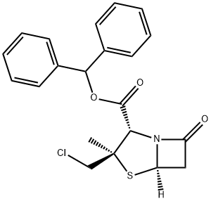 (2S,5R)-3α-Chloromethyl-3-methyl-7-oxo-4-thia-1-azabicyclo[3.2.0]heptane-2β-carboxylic acid benzhydryl ester