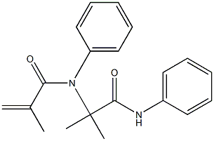 2-Propenamide,N-[1,1-dimethyl-2-oxo-2-(phenylamino)ethyl]-2-methyl-N-phenyl-(9CI),85576-91-6,结构式