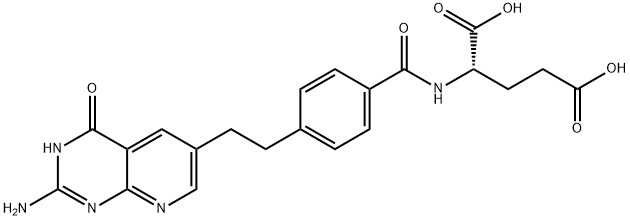 L-Glutamic acid, N-(4-(2-(2-amino-1,4-dihydro-4-oxopyrido(2,3-d)pyrimi din-6-yl)ethyl)bezoyl)-|化合物 T24979