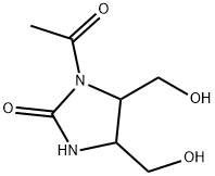 2-Imidazolidinone  1-acetyl-,  4,5-bis(hydroxymethyl)-  (7CI) Struktur