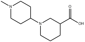 1'-メチル-1,4'-ビピペリジン-3-カルボン酸 化学構造式