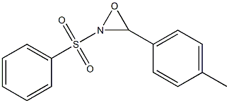 Oxaziridine, 3-(4-Methylphenyl)-2-(phenylsulfonyl)-, trans-(-)- 结构式