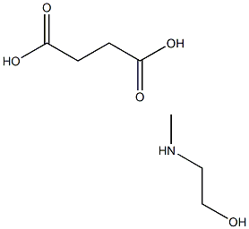 succinic acid, compound with 2-(methylamino)ethanol (1:1) Structure