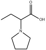 2-pyrrolidin-1-ylbutanoic acid hydrochloride Structure