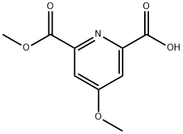 4-Methoxy-pyridine-2,6-dicarboxylic acid monomethyl ester Structure
