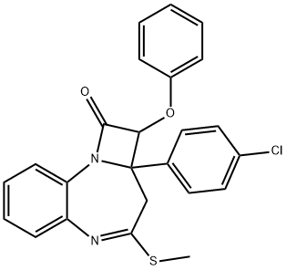 7-(4-chlorophenyl)-8-phenoxy-4,5-benzo-3-aza-2-nonem 化学構造式