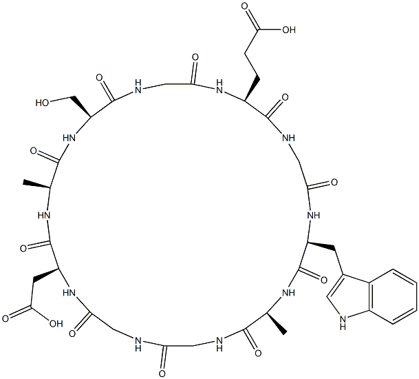 delta-sleep-inducing peptide, cyclo-Gly- 结构式