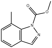 1-Isoindazolecarboxylic  acid,  7-methyl-,  methyl  ester  (3CI) 结构式