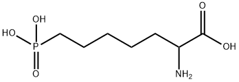 (+/-)-2-AMINO-7-PHOSPHONOHEPTANOIC 结构式