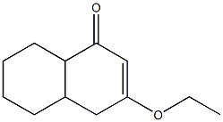 1(4H)-Naphthalenone,3-ethoxy-4a,5,6,7,8,8a-hexahydro-(5CI) Structure