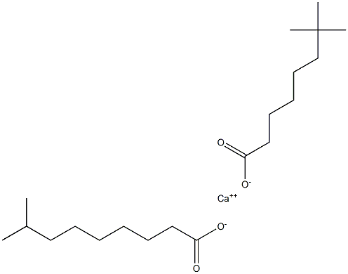 (isodecanoato-O)(neodecanoato-O)calcium 结构式