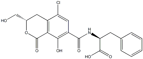 10-hydroxyochratoxin A 结构式