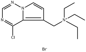 N - ((4-氯吡咯并[2,1-F] [1,2,4]三嗪-5-基)甲基)-N,N-二乙基乙胺,859205-90-6,结构式