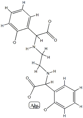 iron-ethylenediamine-N,N'-bis(2-hydroxyphenylacetic acid) 化学構造式