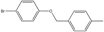 1-bromo-4-[(4-methylphenyl)methoxy]benzene Struktur