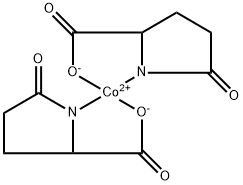 bis(5-oxo-L-prolinato-N1,O2)cobalt Structure