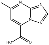 5-methyl-[1,2,4]triazolo[1,5-a]pyrimidine-7-carboxylic acid Struktur