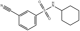3-cyano-N-cyclohexylbenzenesulfonamide Struktur