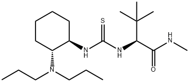 (2S)-2-[[[[(1R,2R)-2-(二丙基氨基)环己基]氨基]硫代甲基]氨基]-N,3,3-三甲基丁酰胺, 860994-52-1, 结构式