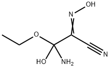 Pyruvonitrile,  -bta--amino--bta--ethoxy--bta--hydroxy-,  oxime  (2CI)|