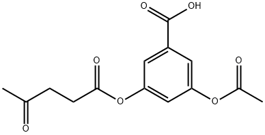 3-O-Levulinoyl-3,5-dihydroxy Benzoic Acid Acetate Struktur