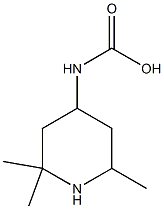 4-Piperidinecarbamic  acid,  2,2,6-trimethyl-,  -bta--  (2CI) Structure
