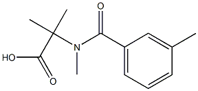 Hippuric  acid,  m-,  N,-alpha-,-alpha--tetramethyl-  (1CI) Struktur