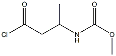 Carbamic  acid,  [-bta--(chloroformyl)isopropyl]-,  methyl  ester  (2CI) 结构式