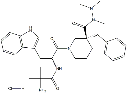 アナモレリン塩酸塩 化学構造式