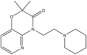 8,8-dimethyl-10-[2-(1-piperidyl)ethyl]-7-oxa-2,10-diazabicyclo[4.4.0]d eca-2,4,11-trien-9-one Structure