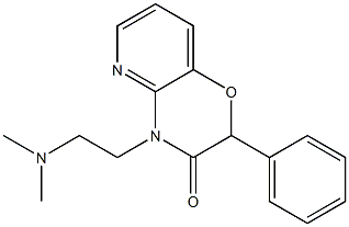 10-(2-dimethylaminoethyl)-8-phenyl-7-oxa-2,10-diazabicyclo[4.4.0]deca- 2,4,11-trien-9-one,86267-50-7,结构式